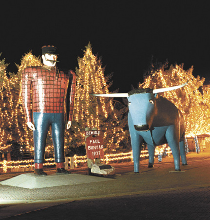 BEMIDJI...Home to Paul Bunyan and Babe (His Blue Ox) and also home to Ross and Loree
