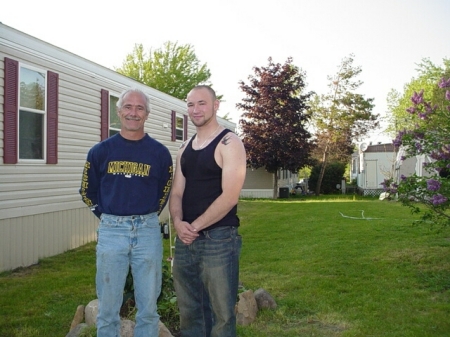 My son Sean and I 2004 when he returned from Iraq