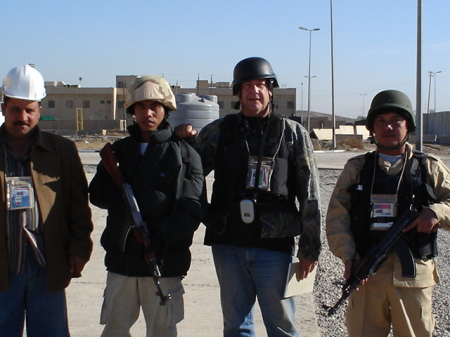 me at work in Baghdad