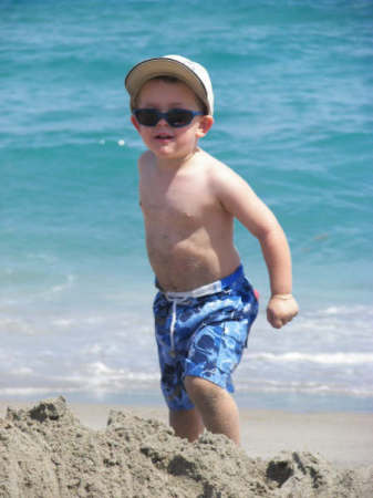 Connor at the Beach