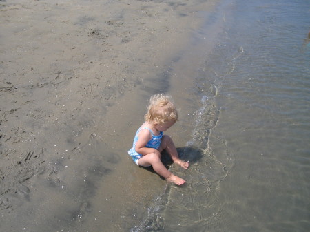 Brooke at the beach