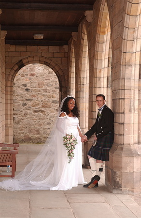 Glen and Alysia on our Wedding Day