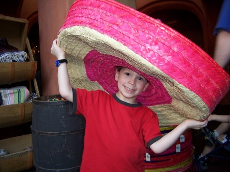 Sombrero Boy at Disney Jan 2006