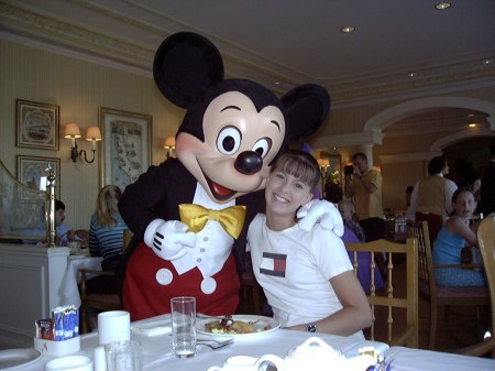 Mickey and my wife Kate (euro-disney)