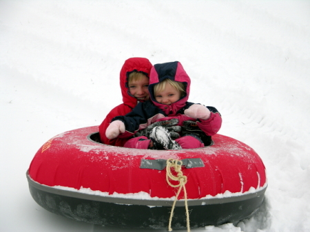 Typical winter on the farm - FUN!