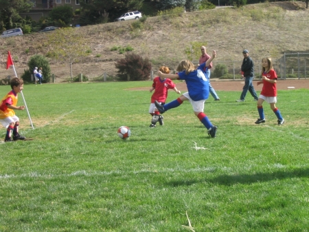 Heather's soccer goal!  2005