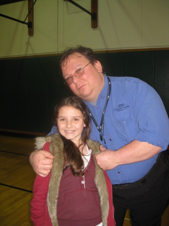 Kayla and Dad at Art Show