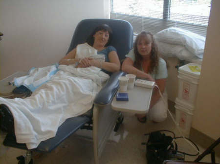 Christina & me at one of her treatments