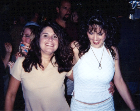 Me-(Lori) and Maria -Dancing-Partying with "Velvet Jones" at Boswells