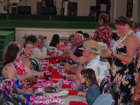 Michele at teh Luau 2007