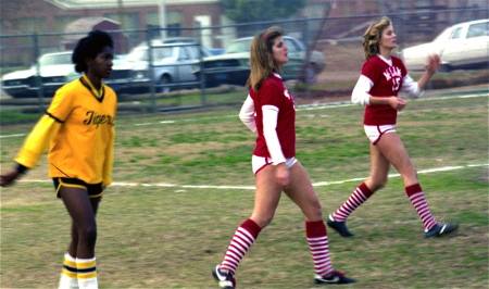 Lisa Giordano Playing Soccer, McLane High