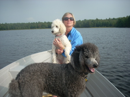 Boating with the Poodles 8/2008
