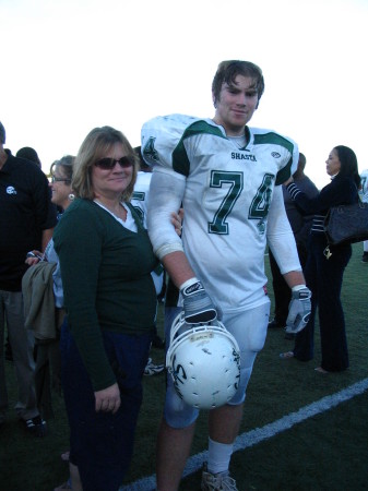 My son Shane after a win at the  Bulldog Bowl