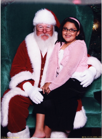 Kirsten and Santa Claus