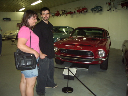 Shawn and I brousing around at Gilmore Car Museum