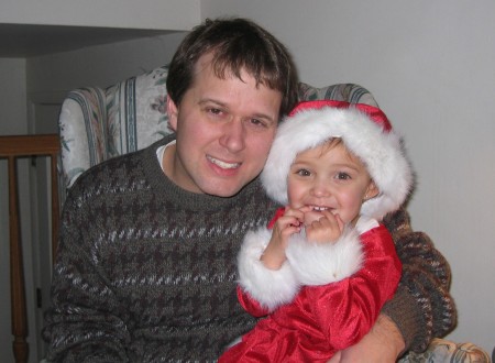 My Goddaughter and I.  Christmas '04