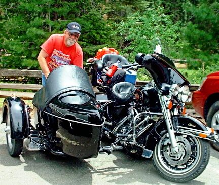 Our Motorcycle and sidecar