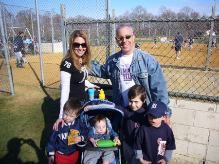 jacob and aj's first t-ball game 2008