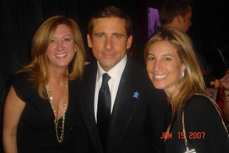 me, friend and steve carell