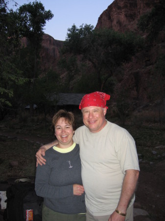 Michael & I hiking at Phantom Ranch (bottom of the Grand Canyon)