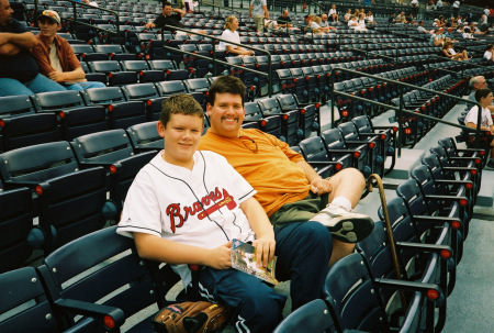 My son & I at a Braves game in '05