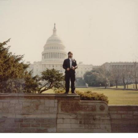 me at Grant's Tomb White House in background