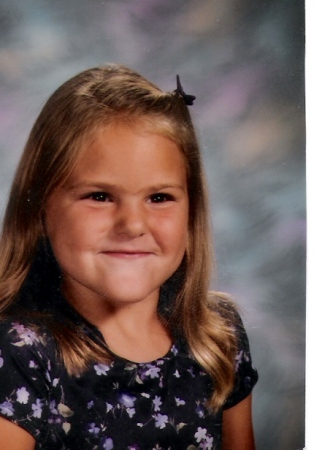 My youngest, Lacey in first grade