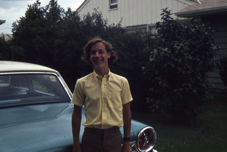 In the driveway in front of my 63 Ford>