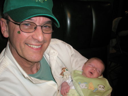 Me and my new granddaughter.