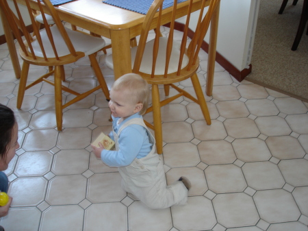 Grandson Cy's First Steps