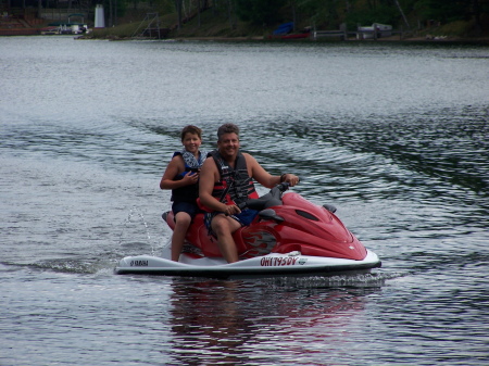 Chase and Kevin at the cabin 9/08