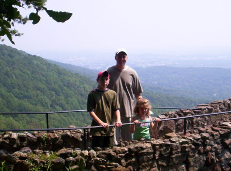 My hubby and kids at Rock City 2007