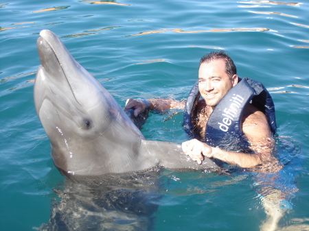 me and my new friend flipper