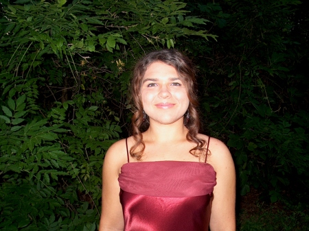 My daughter before her junior prom