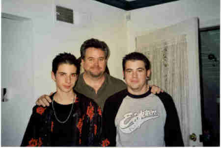 My husband Rob and his sons Brian and Bradley