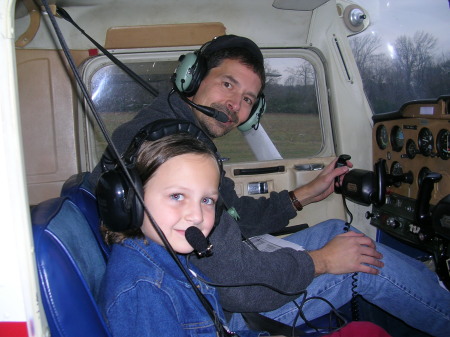 Danielle's 1st flight with Daddy - 2005