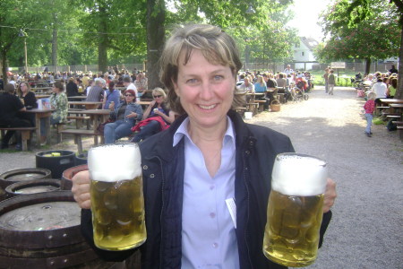 On tour, Munich Beer Garden, 2008