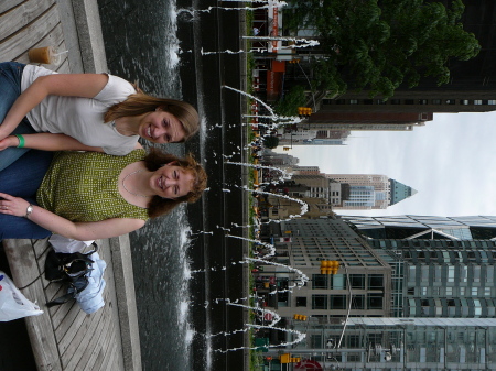 Lacey and Janette at Columbus Circle