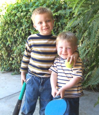 My grandsons Jordan and Brandon