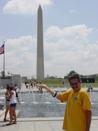 my new job holding up the washington monument. someone has to do it!