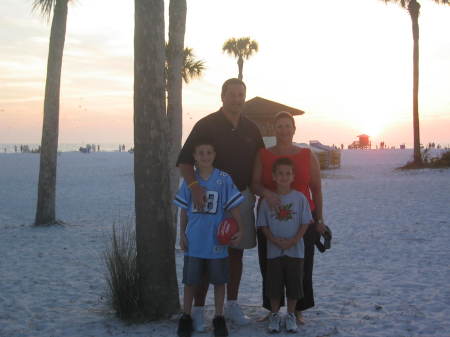 On the beach at sunset - 2006