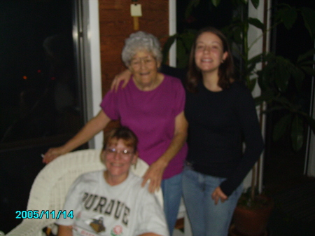 Sheila, Mom, and Ashley