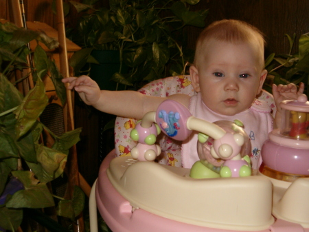 JOSI PLAYING WITH PLANTS