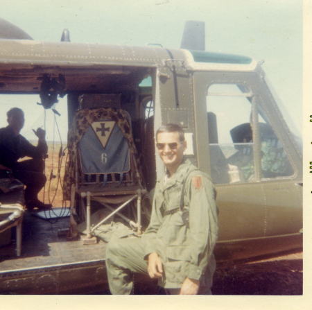 John's helicopter in Vietnam 1967-8