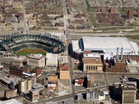 Comerica Park and Ford Field