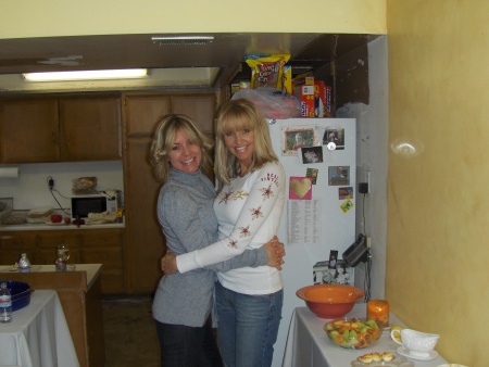 My sister & I at Thanksgiving 2007 at her home