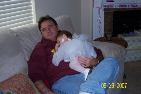 My wonderful husband and our granddaughter Chloe