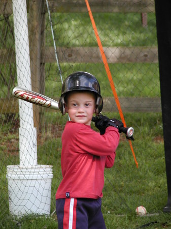 Trevor at bat - 2008