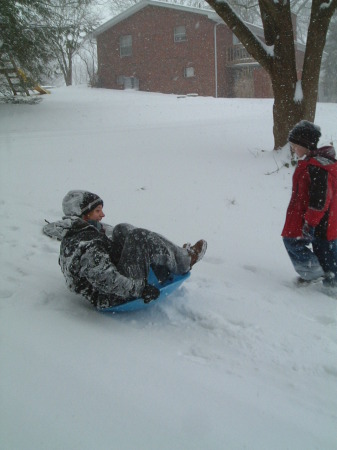 Playing in the snow!