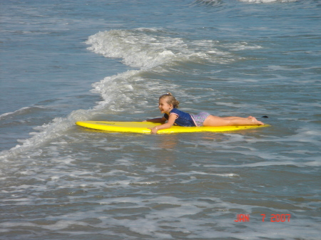 My littlest surfer girl!
